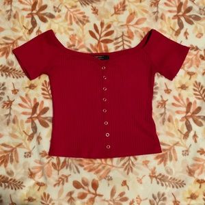 Forever 21 Off the Shoulder Red
